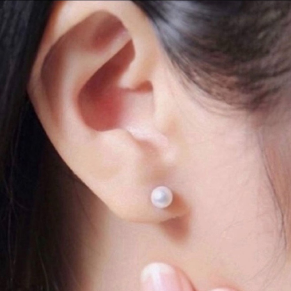 CULTURED PEARL 925 STERLING SILVER EARRINGS